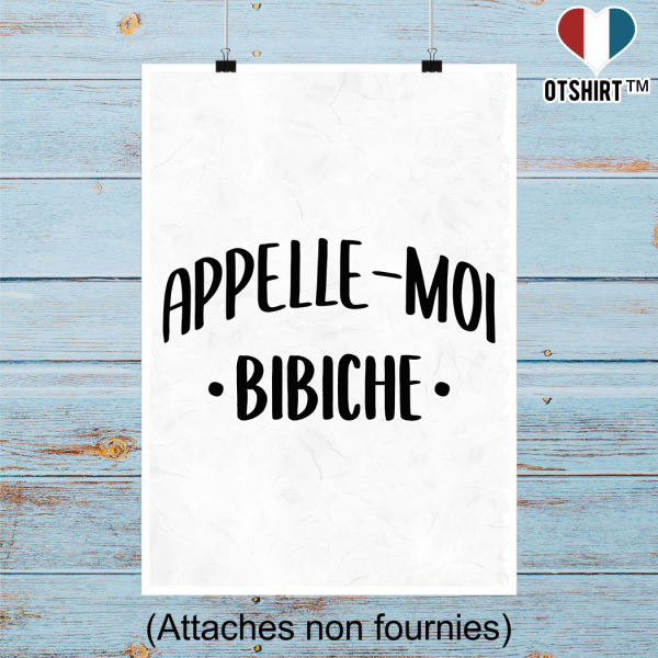 Affiche appelle moi bibiche