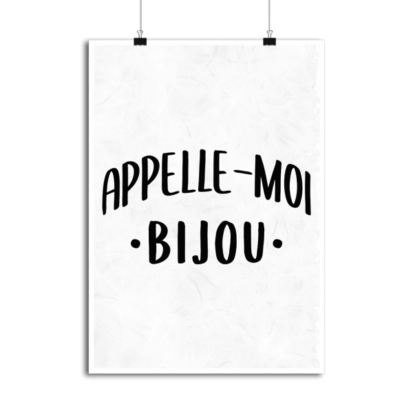 Affiche appelle moi bijou