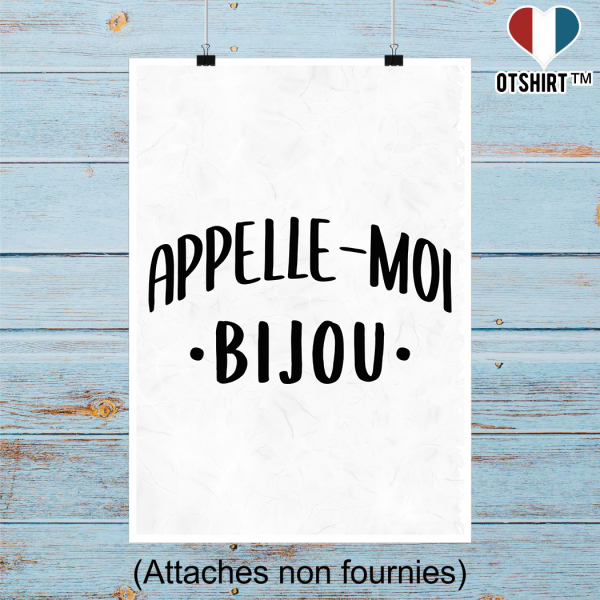 Affiche appelle moi bijou