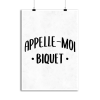 Affiche appelle moi biquet