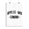 Affiche appelle moi canard