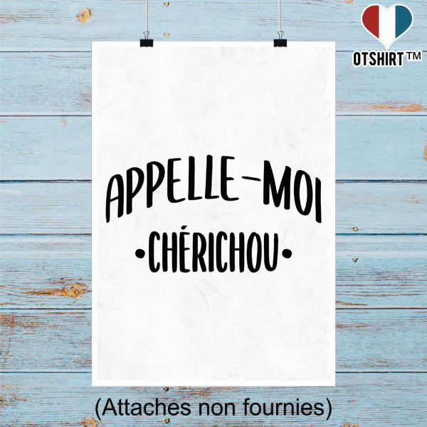 Affiche appelle moi cherichou