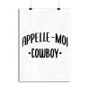Affiche appelle moi cowboy