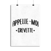Affiche appelle moi crevette