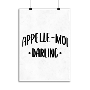 Affiche appelle moi darling Affiche appelle moi darling