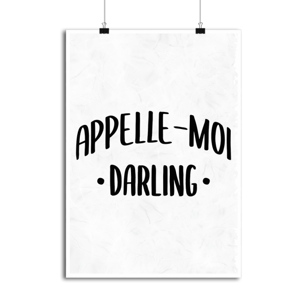 Affiche appelle moi darling