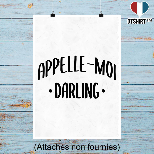 Affiche appelle moi darling