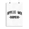 Affiche appelle moi dormeur