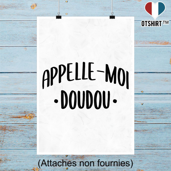 Affiche appelle moi doudou