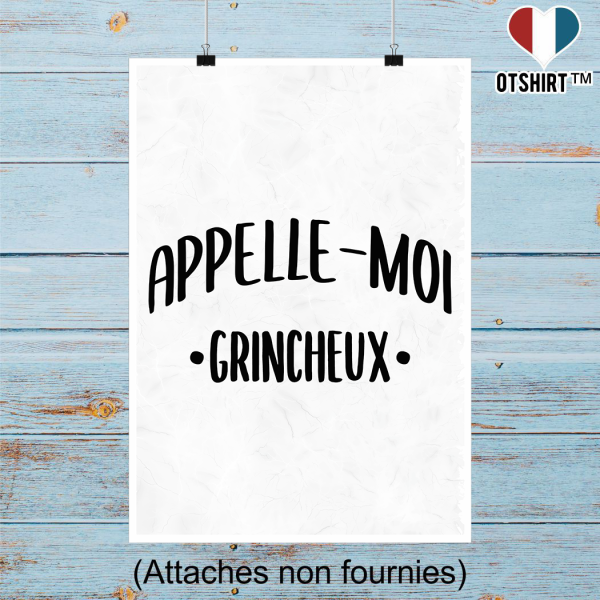 Affiche appelle moi grincheux