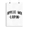 Affiche appelle moi lapin