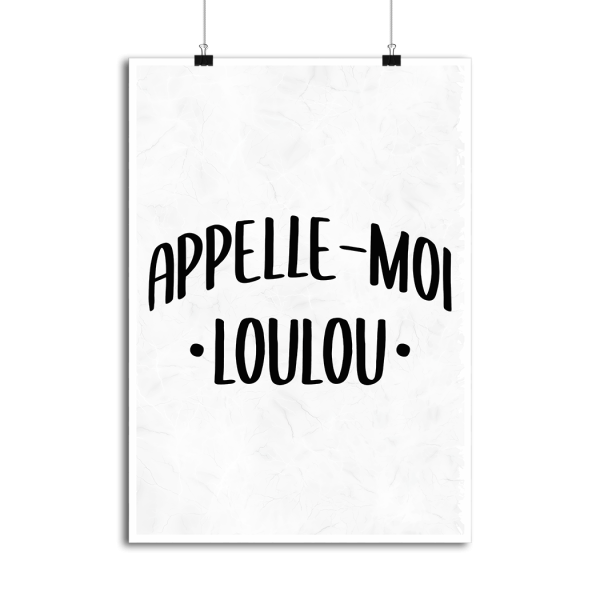 Affiche appelle moi loulou