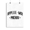 Affiche appelle moi michou