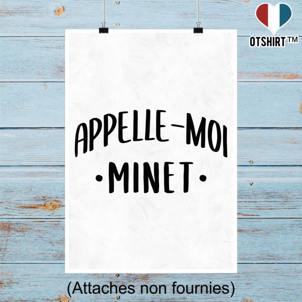 Affiche appelle moi minet