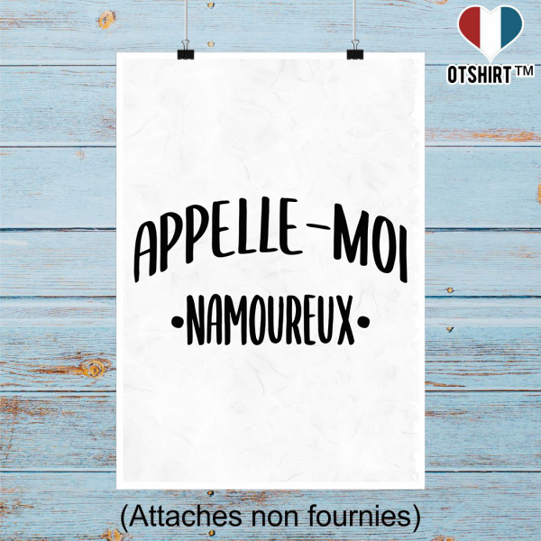 Affiche appelle moi namoureux