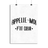 Affiche appelle moi p_tit coeur