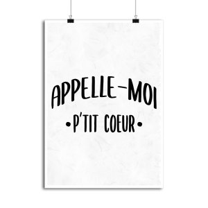 Affiche appelle moi p_tit coeur Affiche appelle moi p_tit coeur