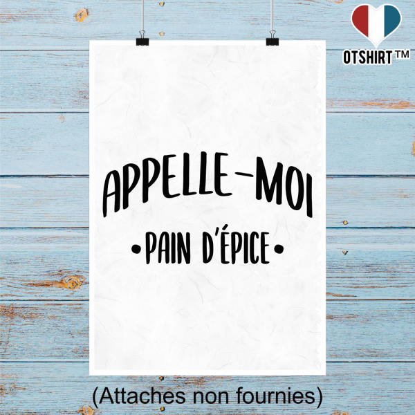 Affiche appelle moi pain d_epice