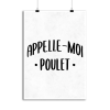 Affiche appelle moi poulet