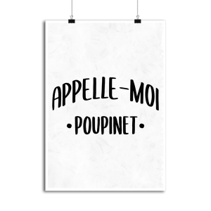 Affiche appelle moi poupinet Affiche appelle moi poupinet
