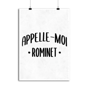 Affiche appelle moi rominet Affiche appelle moi rominet