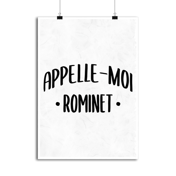 Affiche appelle moi rominet