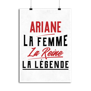 Affiche ariane la femme la reine la legende Affiche ariane la femme la reine la legende