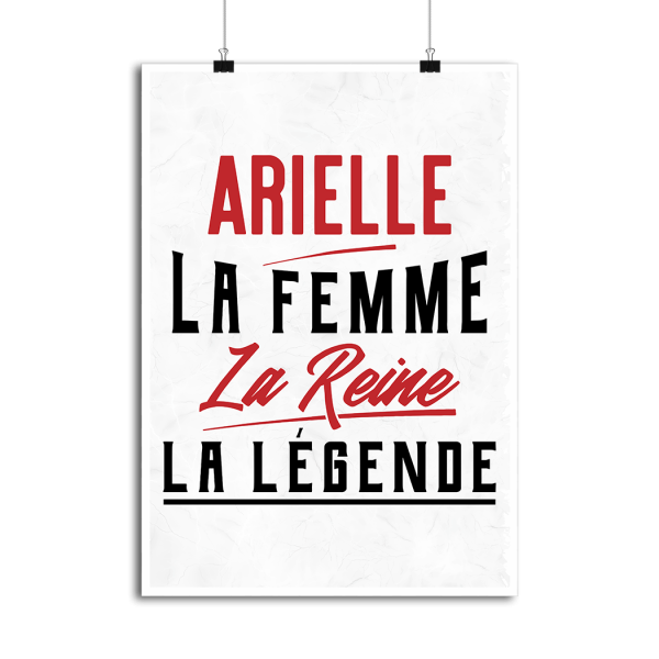 Affiche arielle la femme la reine la legende