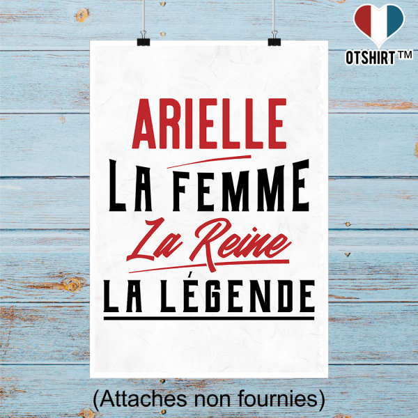 Affiche arielle la femme la reine la legende