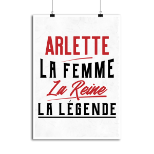 Affiche arlette la femme la reine la legende Affiche arlette la femme la reine la legende