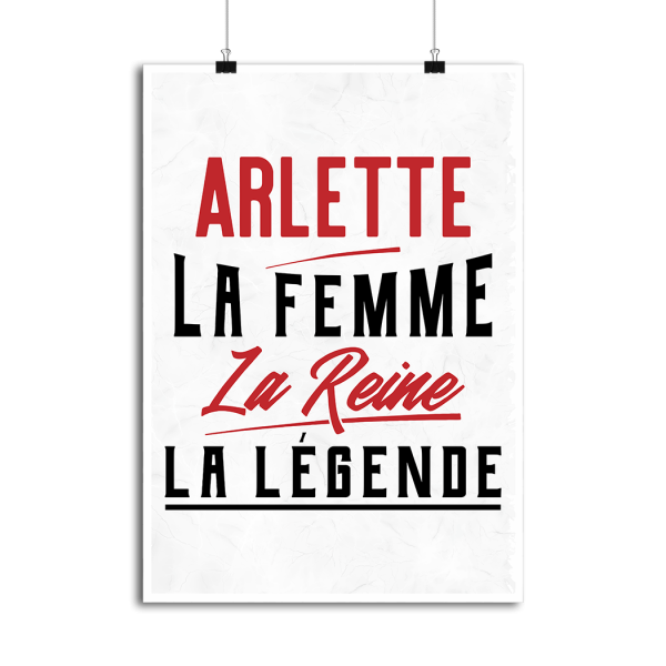 Affiche arlette la femme la reine la legende