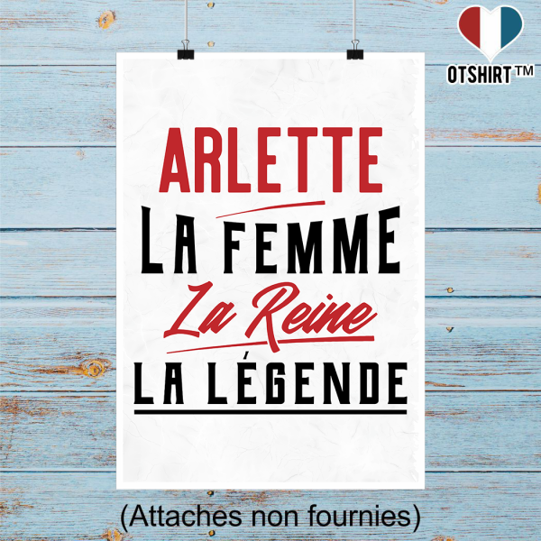 Affiche arlette la femme la reine la legende