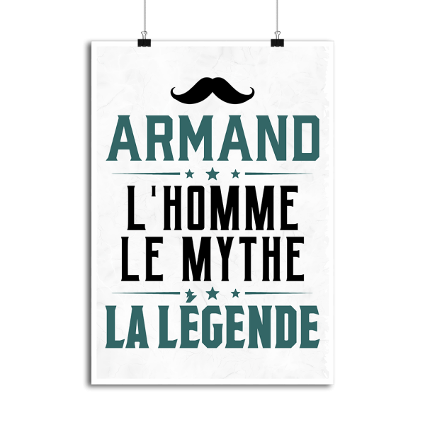 Affiche armand l_homme le mythe la legende