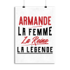 Affiche armande la femme la reine la legende