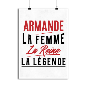 Affiche armande la femme la reine la legende Affiche armande la femme la reine la legende