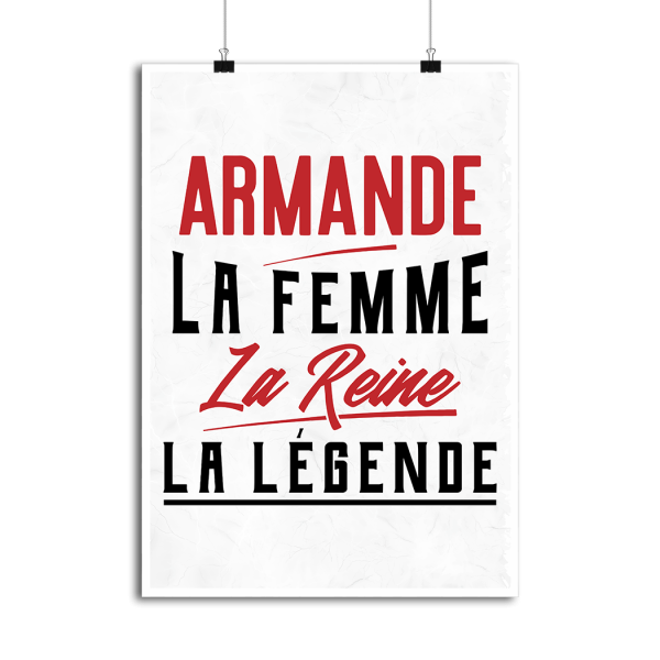 Affiche armande la femme la reine la legende