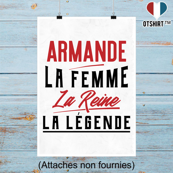 Affiche armande la femme la reine la legende