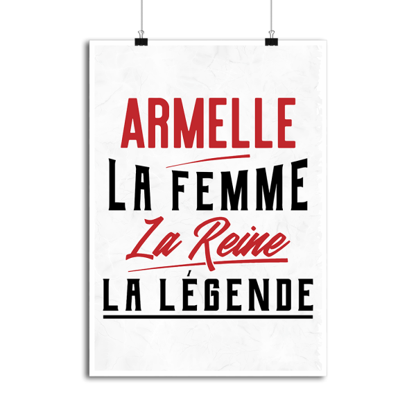 Affiche armelle la femme la reine la legende