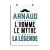 Affiche arnaud l_homme le mythe la legende