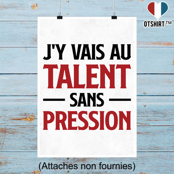 Affiche au talent