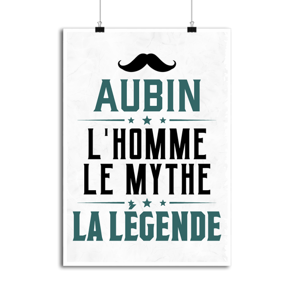 Affiche aubin l_homme le mythe la legende