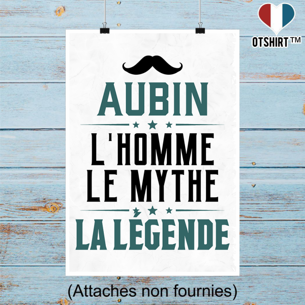 Affiche aubin l_homme le mythe la legende