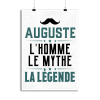 Affiche auguste l_homme le mythe la legende
