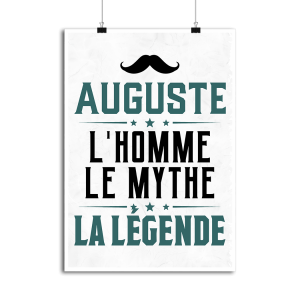 Affiche auguste l homme le mythe la legende 1