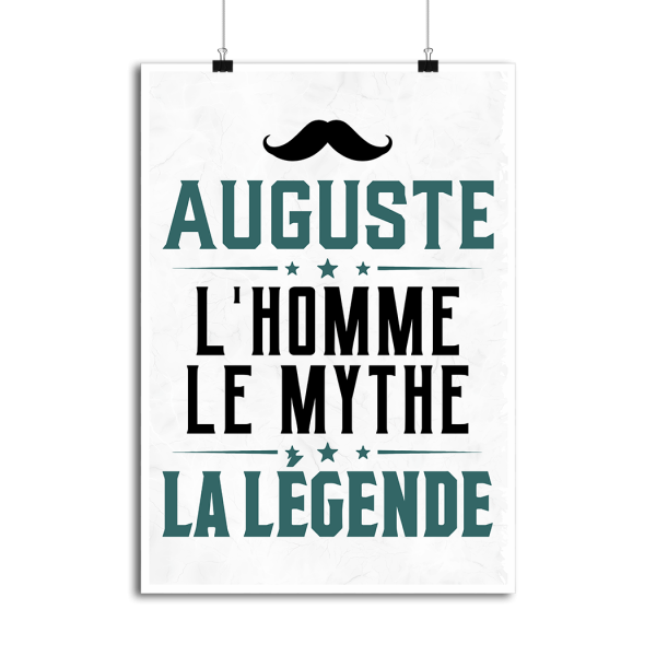 Affiche auguste l_homme le mythe la legende