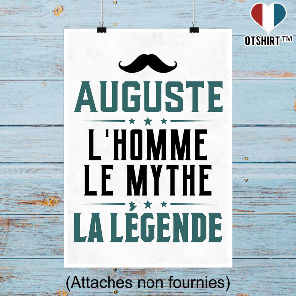 Affiche auguste l_homme le mythe la legende