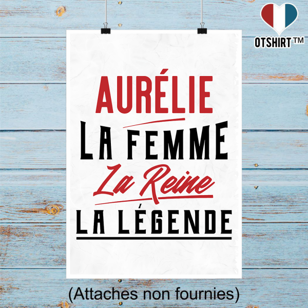 Affiche aur�lie la femme la reine la legende