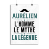 Affiche aur�lien l_homme le mythe la legende