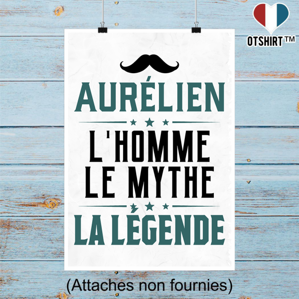 Affiche aur�lien l_homme le mythe la legende