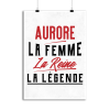 Affiche aurore la femme la reine la legende